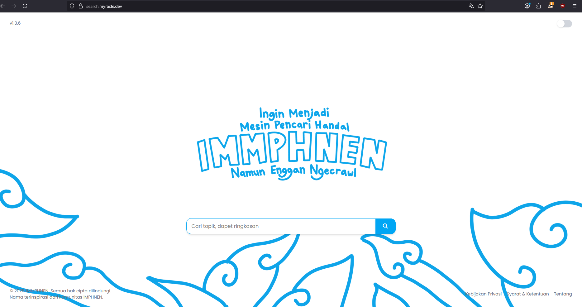IMMPHNEN (Ingin Menjadi Mesin Pencari Handal Namun Enggan Ngecrawl)